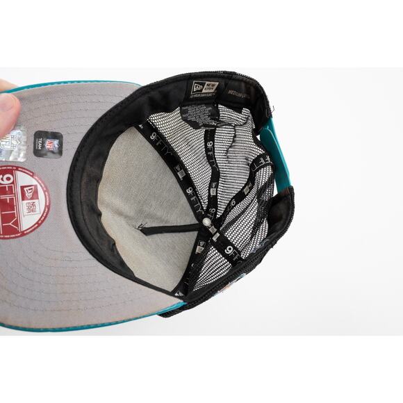 Miami Dolphins New Era 9FIFTY A-Frame Trucker Hat Snapback Cap NFL - Picture 6 of 8